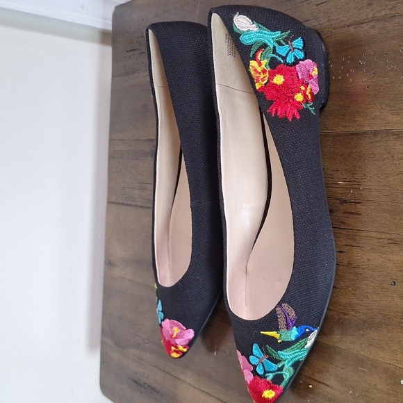 Nine West Embroidered Speakup Ballet Flats Size 7.5 - Picture 5 of 13